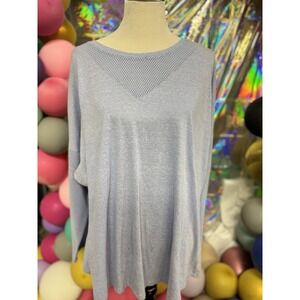 LIVI Active Lane Bryant Long Sleeve Top Womens 26/28 Lavender Mesh Panel